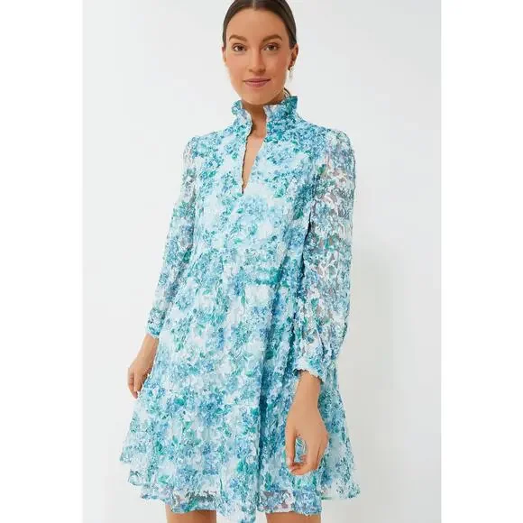 navy organza palmerston dress Navy Organza Palmerston Dress